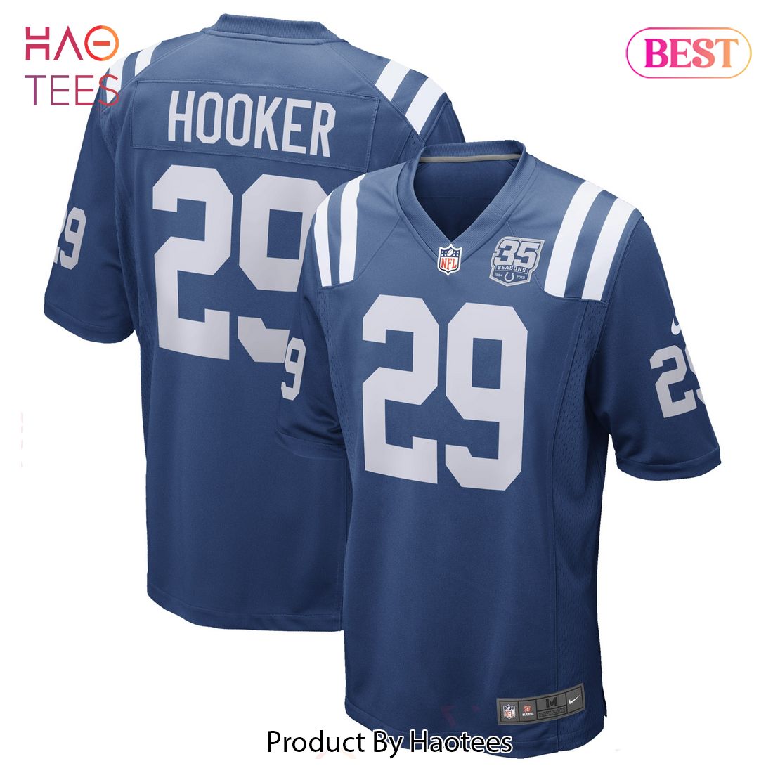 Malik Hooker Indianapolis Colts Nike 35th Season Game Jersey Royal Luxury Store