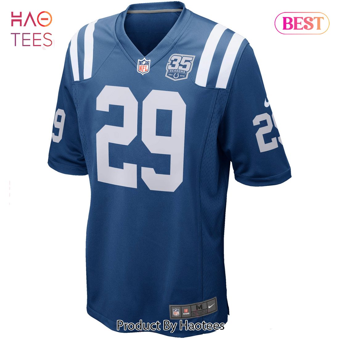 Malik Hooker Indianapolis Colts Nike 35th Season Game Jersey Royal Luxury Store