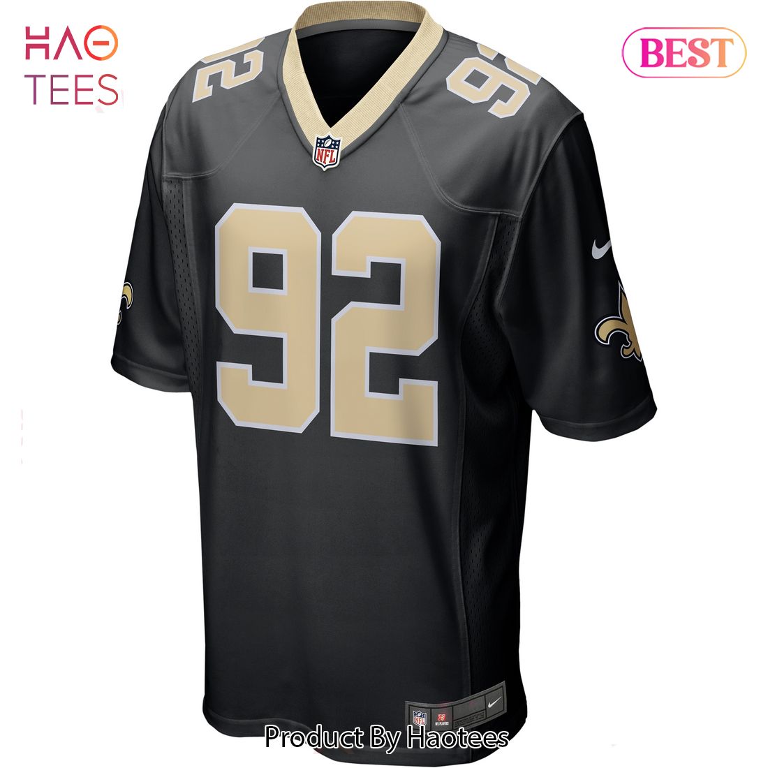 Marcus Davenport New Orleans Saints Nike Game Jersey Black Luxury Store