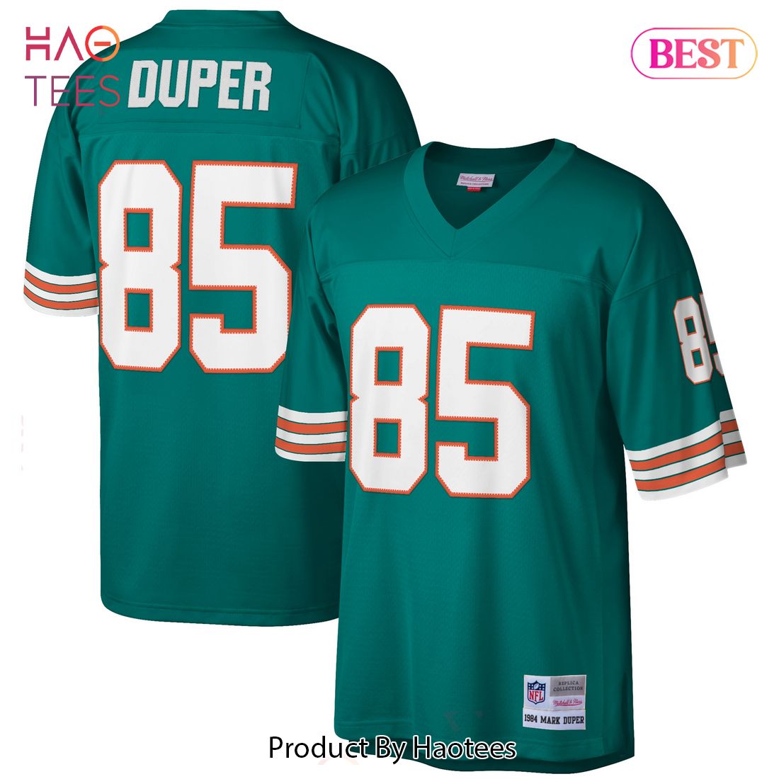 Mark Duper Miami Dolphins Mitchell & Ness 1984 Retired Player Legacy Replica Jersey Aqua