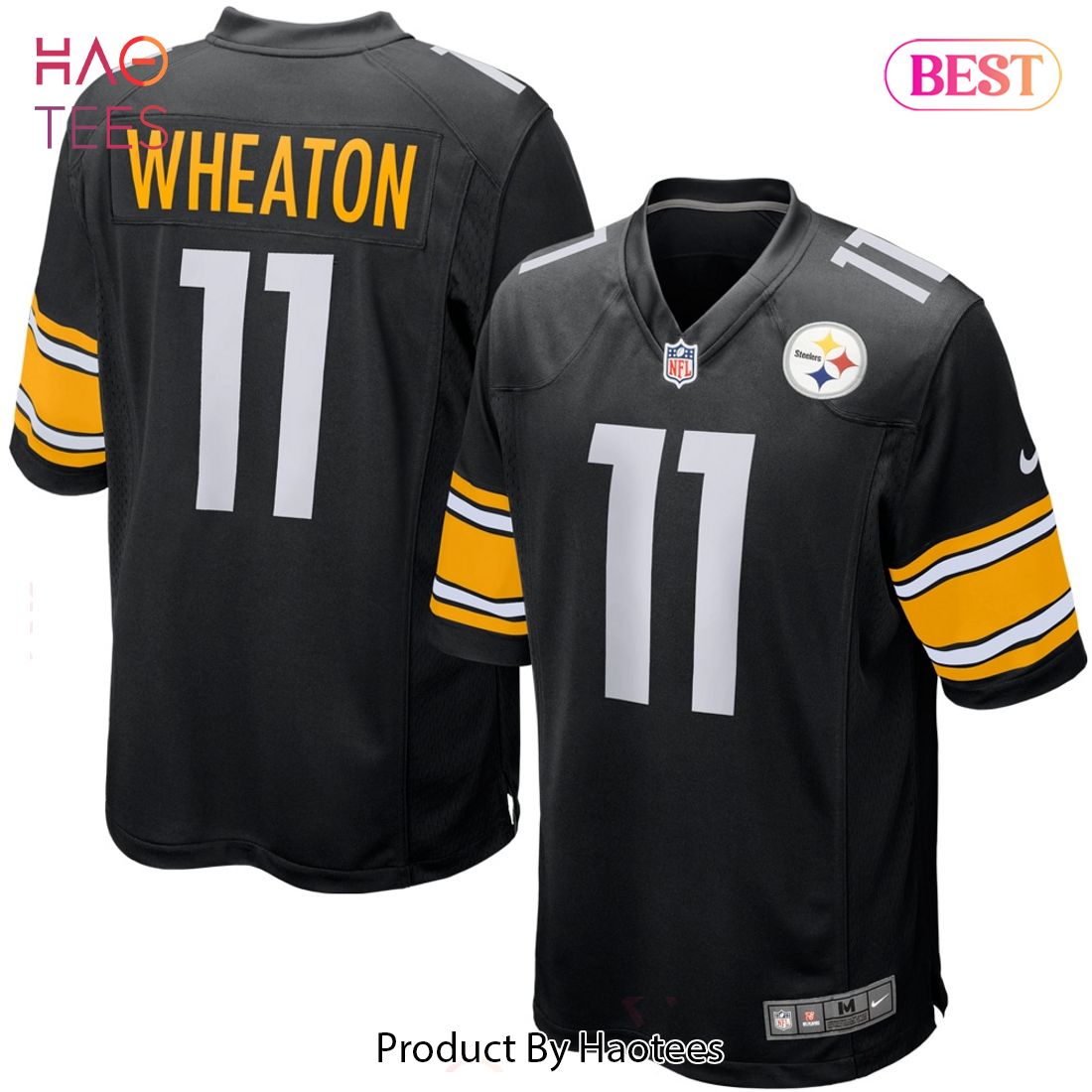 Markus Wheaton Pittsburgh Steelers Nike Game Jersey Black Luxury Store