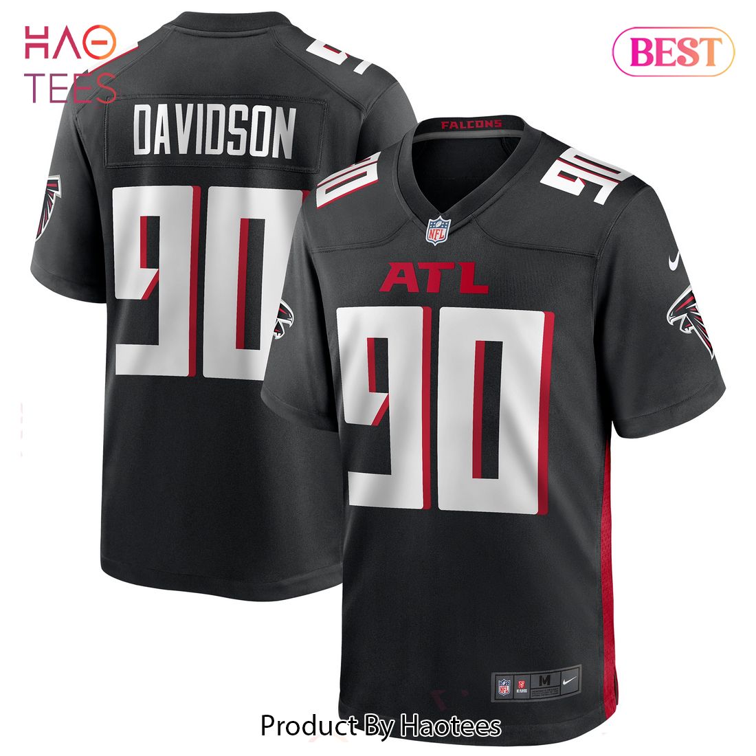 Marlon Davidson Atlanta Falcons Nike Player Game Jersey Black