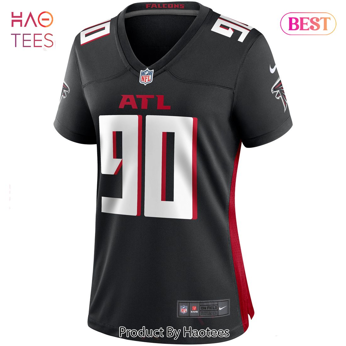 Marlon Davidson Atlanta Falcons Nike Women’s Game Jersey Black Luxury Store