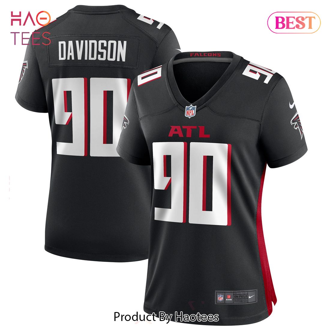 Marlon Davidson Atlanta Falcons Nike Women's Game Jersey Black