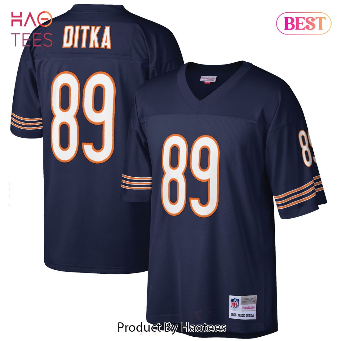 Mike Ditka Chicago Bears Mitchell & Ness Retired Player Legacy Replica Jersey Navy