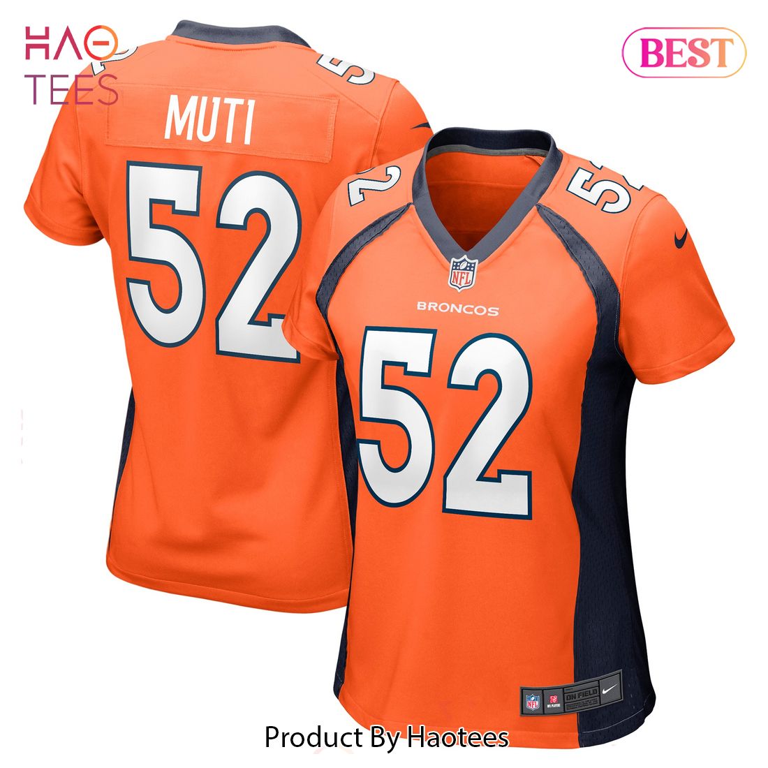 Netane Muti Denver Broncos Nike Women’s Game Player Jersey Orange