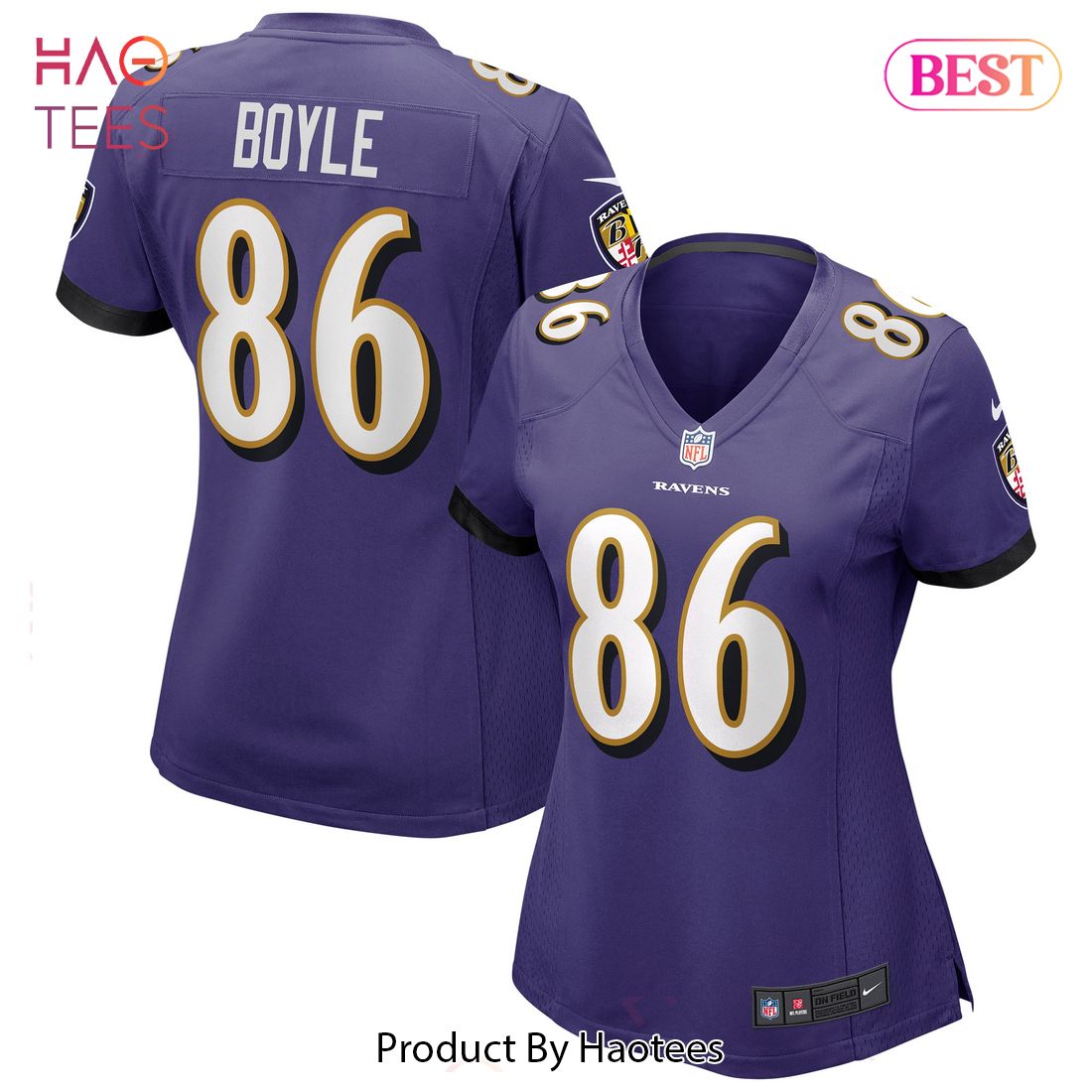 Nick Boyle Baltimore Ravens Nike Women’s Game Jersey Purple