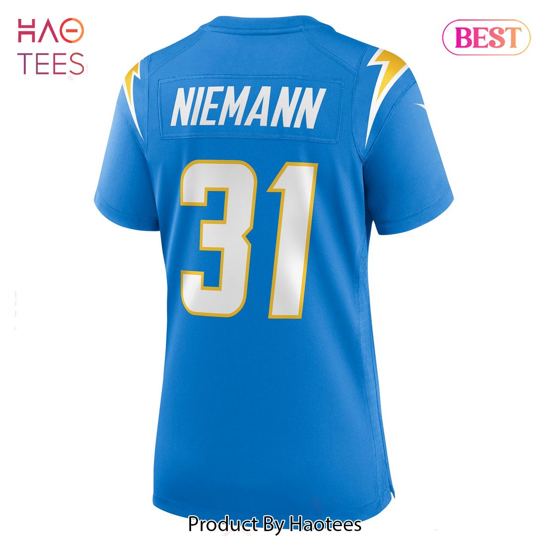 Nick Niemann Los Angeles Chargers Nike Women's Game Player Jersey Powder Blue