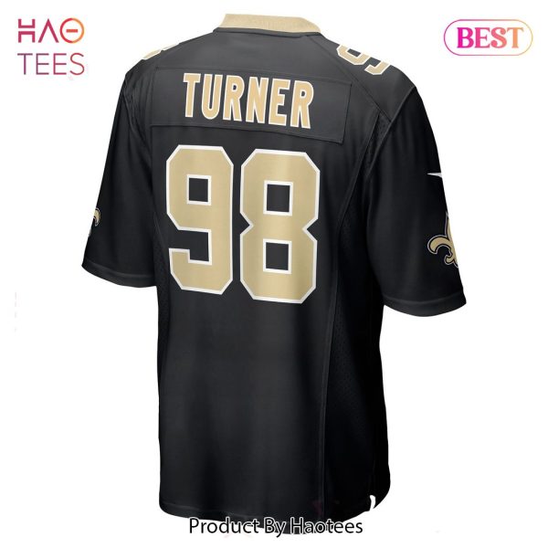 Payton Turner New Orleans Saints Nike Game Jersey Black