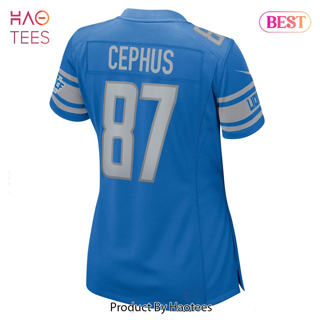 Quintez Cephus Detroit Lions Nike Women's Game Jersey Blue