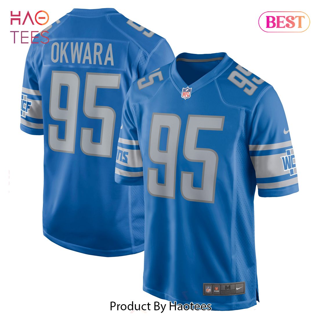 Romeo Okwara Detroit Lions Nike Game Jersey Blue Luxury Store