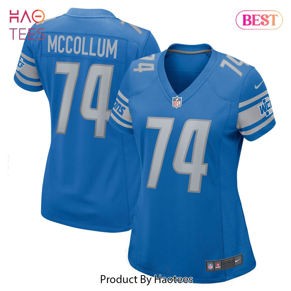 Ryan McCollum Detroit Lions Nike Women’s Game Jersey Blue Luxury Store