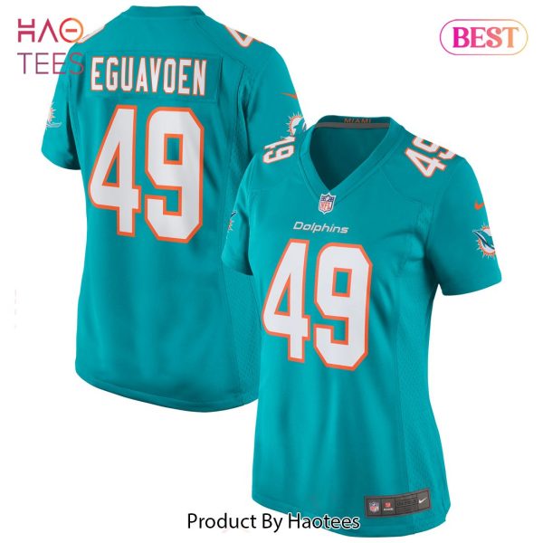 Sam Eguavoen Miami Dolphins Nike Women’s Game Jersey Aqua