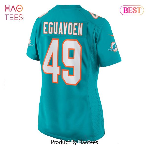 Sam Eguavoen Miami Dolphins Nike Women’s Game Jersey Aqua