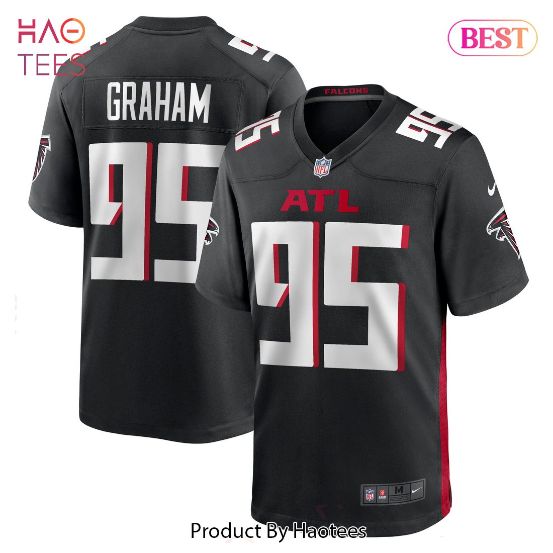 Ta’Quon Graham Atlanta Falcons Nike Game Jersey Black Luxury Store