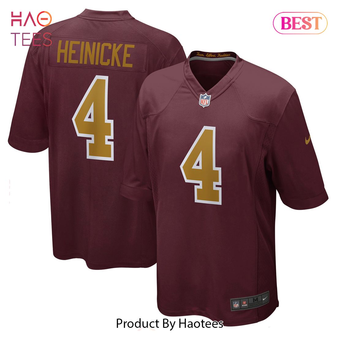 Taylor Heinicke Washington Football Team Nike Alternate Player Game Jersey Burgundy Luxury Store