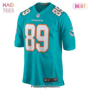 Travis Fulgham Miami Dolphins Nike Game Jersey Aqua
