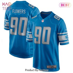 Trey Flowers Detroit Lions Nike Game Jersey Blue Trey Flowers Detroit Lions Nike Game Jersey Blue