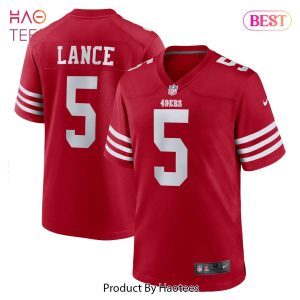 Trey Lance San Francisco 49ers Nike Team Game Jersey Scarlet Trey Lance San Francisco 49ers Nike Team Game Jersey Scarlet