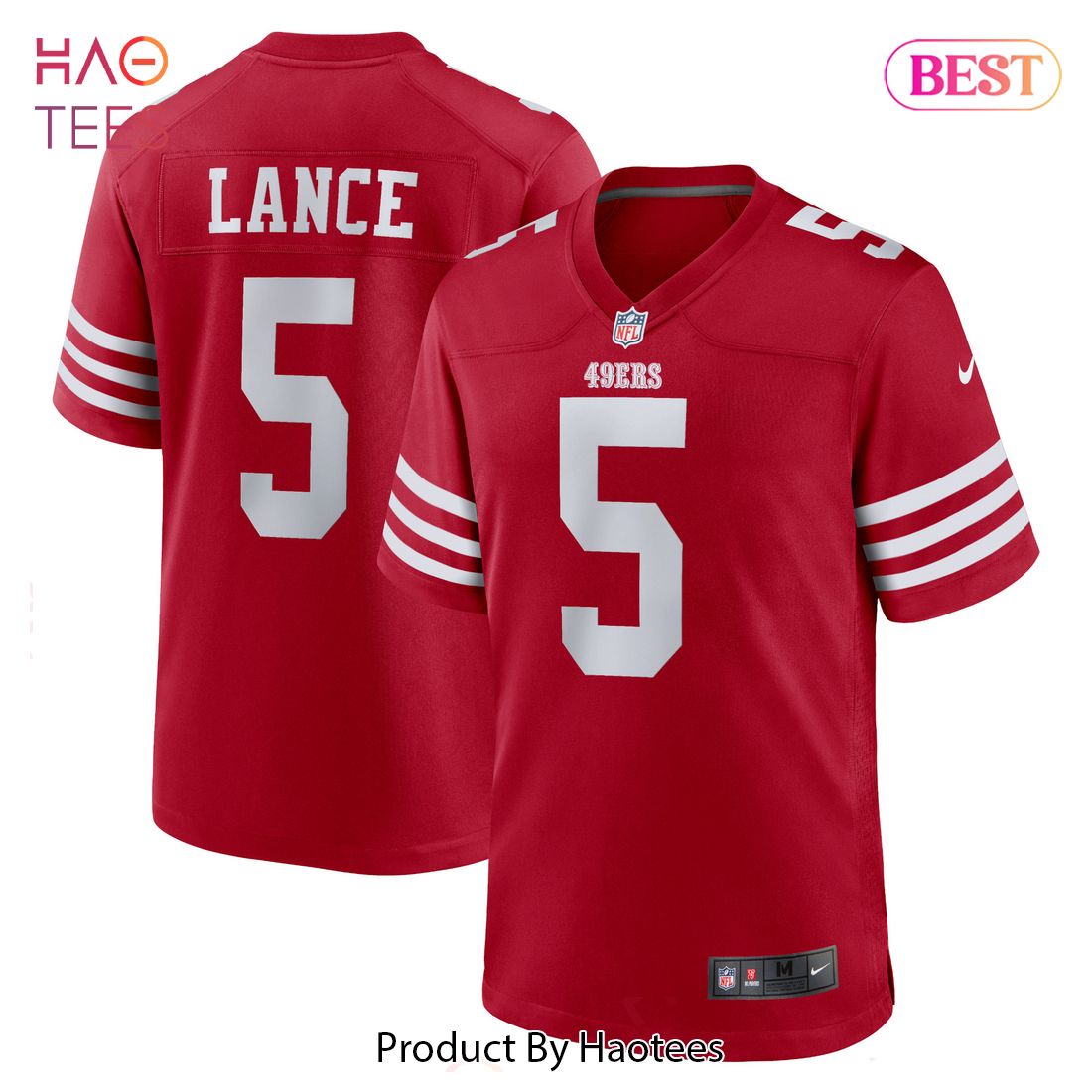 Trey Lance San Francisco 49ers Nike Team Game Jersey Scarlet Luxury Store