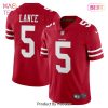 Trey Lance San Francisco 49ers Nike Team Game Jersey Scarlet Trey Lance San Francisco 49ers Nike Team Game Jersey Scarlet