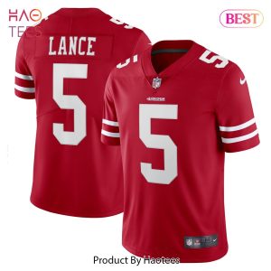 Trey Lance San Francisco 49ers Nike Vapor Limited Player Jersey Scarlet Trey Lance San Francisco 49ers Nike Vapor Limited Player Jersey Scarlet