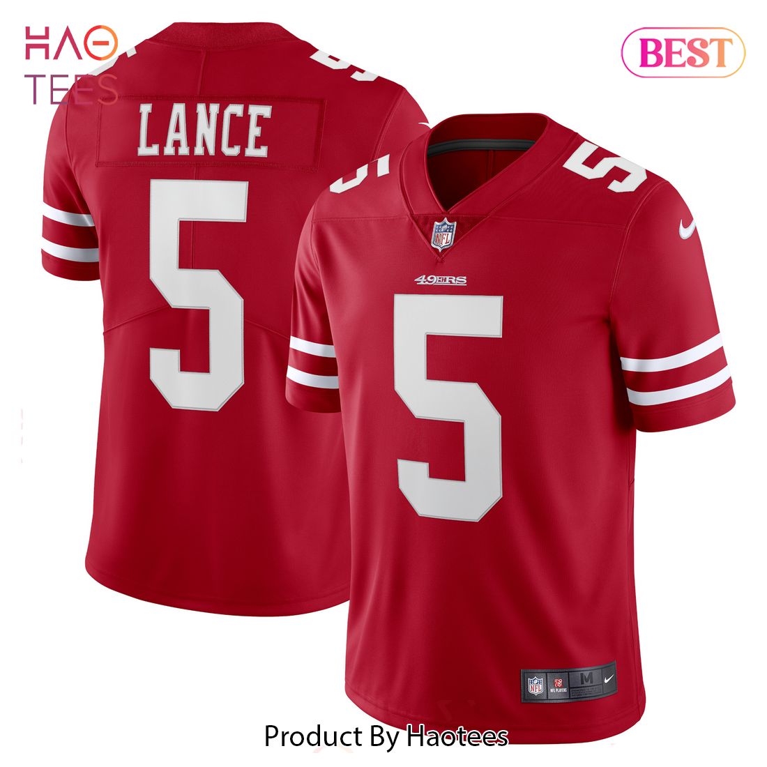 Trey Lance San Francisco 49ers Nike Vapor Limited Player Jersey Scarlet Luxury Store