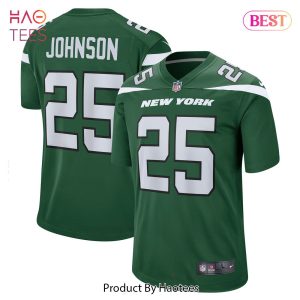Ty Johnson New York Jets Nike Game Jersey Gotham Green Ty Johnson New York Jets Nike Game Jersey Gotham Green