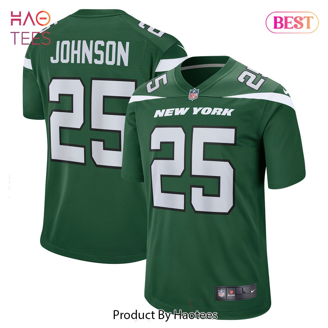 Ty Johnson New York Jets Nike Game Jersey Gotham Green Luxury Store