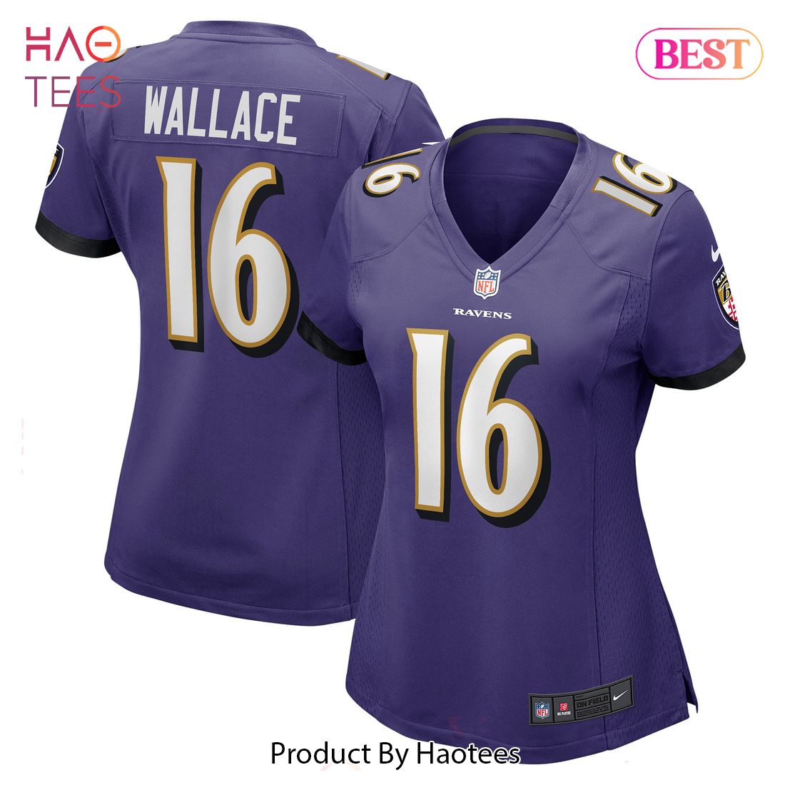 Tylan Wallace Baltimore Ravens Nike Women’s Game Jersey Purple Luxury Store