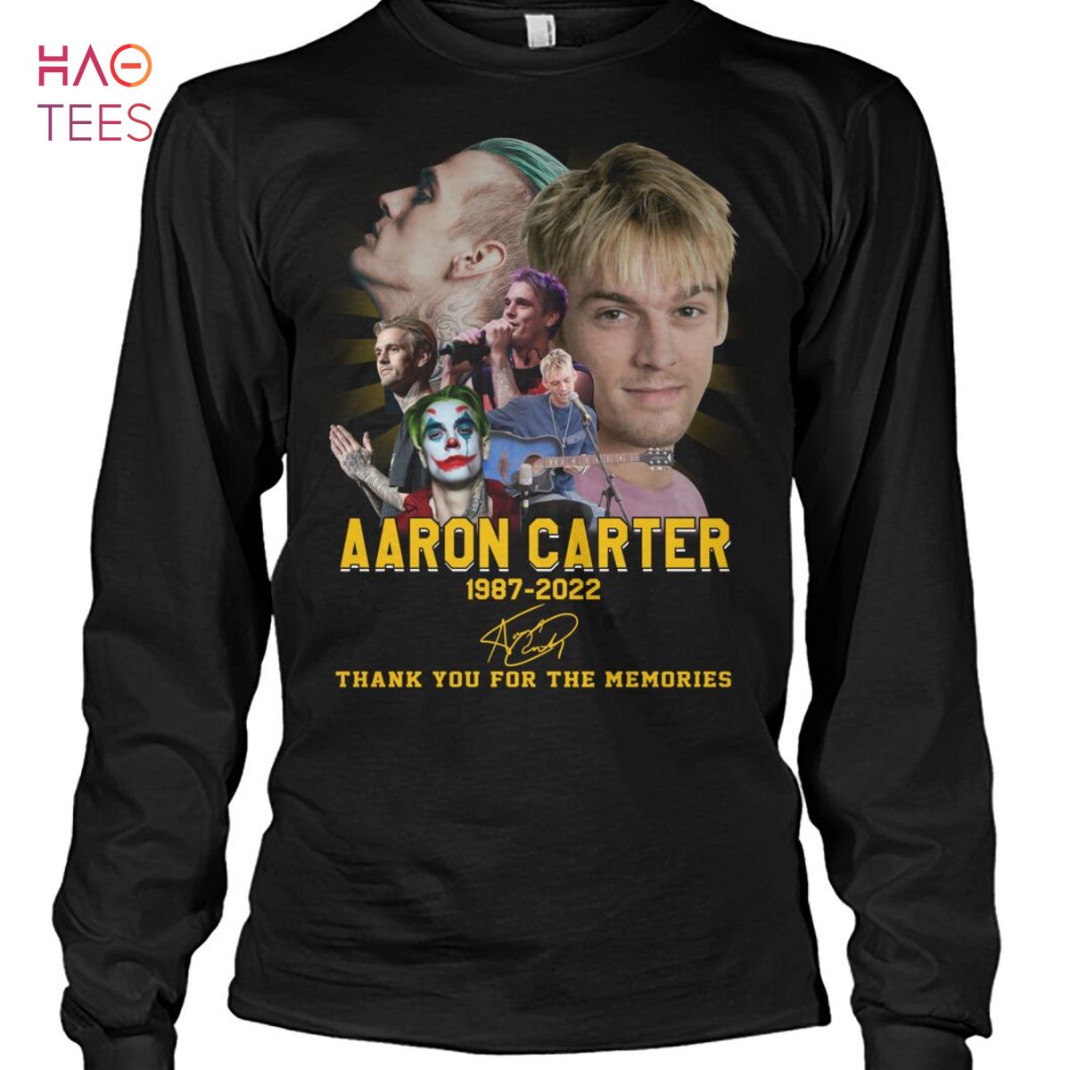 Aaron Carter 1987 2022 Thank You For The Memories Shirt Aaron Carter 1987 2022 Thank You For The Memories Shirt