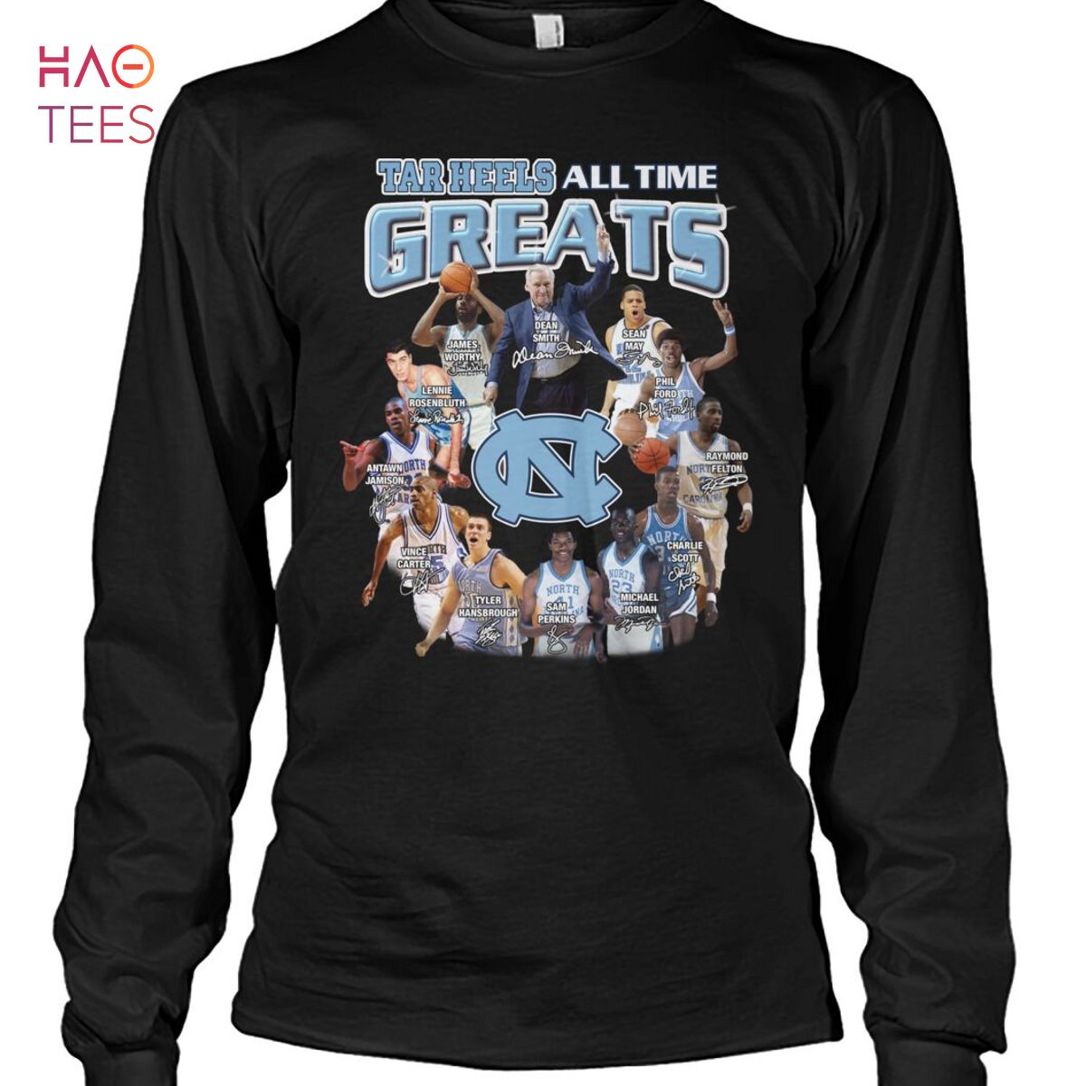 Tar Heels All Time Greats Shirt Limited Edition