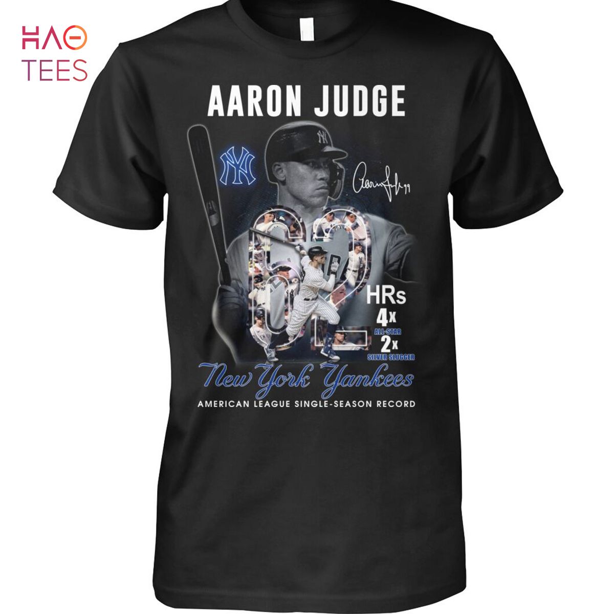 Aaron Juge 62 New York Yankees American League Single Season Record Shirt