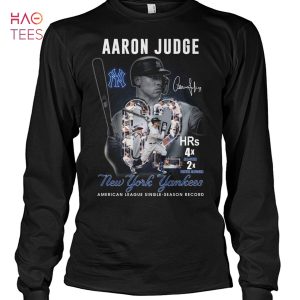 Aaron Juge 62 New York Yankees American League Single Season Record Shirt