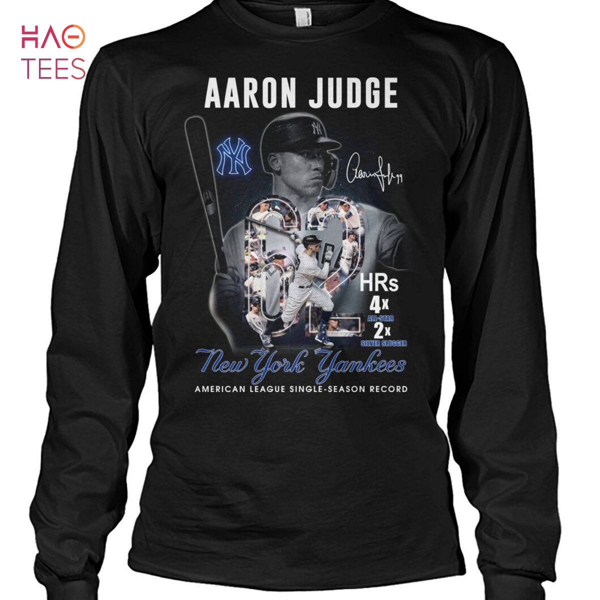 Aaron Juge 62 New York Yankees American League Single Season Record Shirt Aaron Juge 62 New York Yankees American League Single Season Record Shirt
