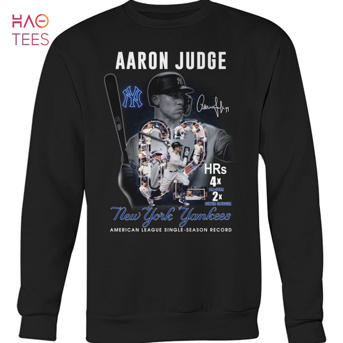 Aaron Juge 62 New York Yankees American League Single Season Record Shirt Aaron Juge 62 New York Yankees American League Single Season Record Shirt