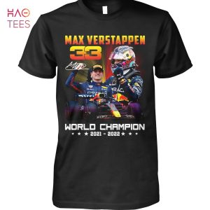 Max Verstappen 33 World Champion 2021 2022 T-Shirt
