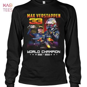 Max Verstappen 33 World Champion 2021 2022 T-Shirt