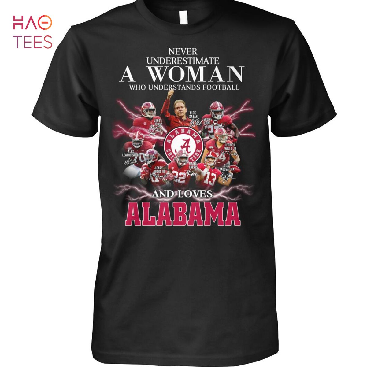 Never Underestimate A Woman Who Understands Football And Loves Alabama T Shirt