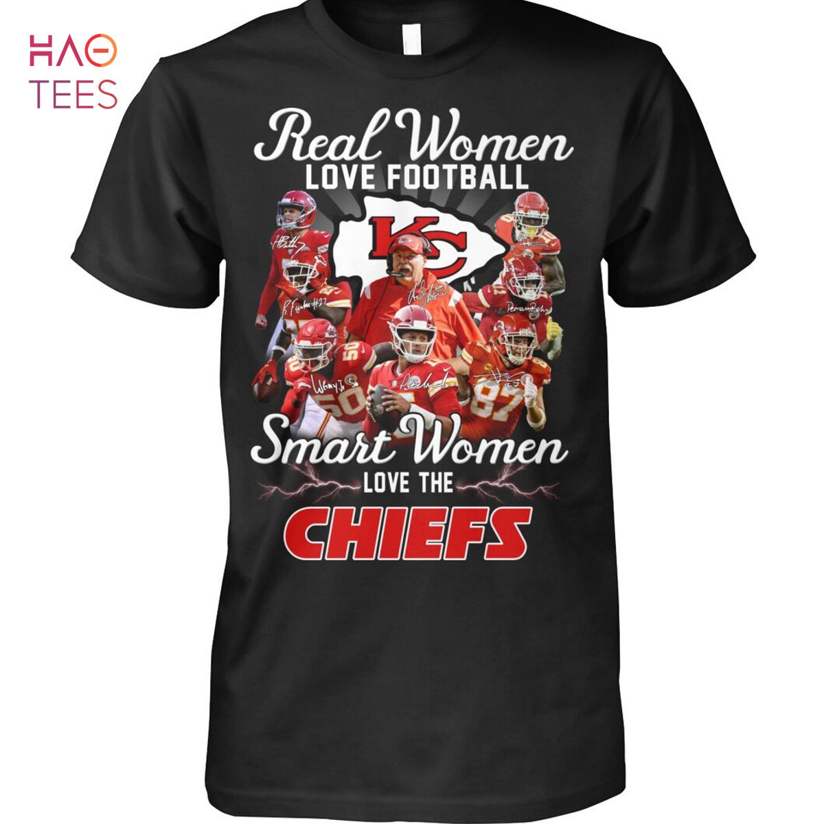 Real Women Love Football Smart Women Love The Chiefs T Shirt