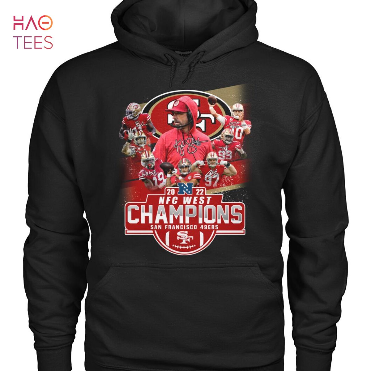 San Francisco 49ers NFC West Division Champions 2022 Red Unisex T-Shirt