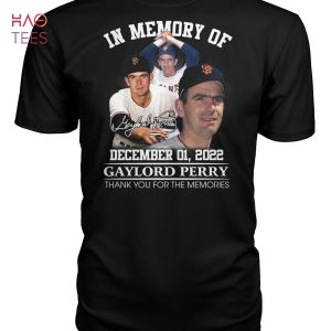 In Memory Of December 01 2022 Gaylord Perry Thank You For The Memories T Shirt