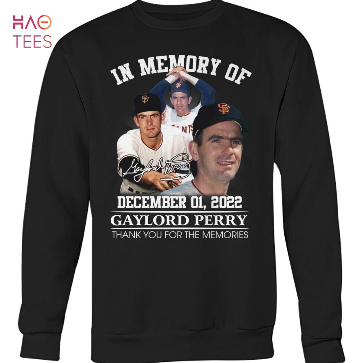 In Memory Of December 01 2022 Gaylord Perry Thank You For The Memories T  Shirt