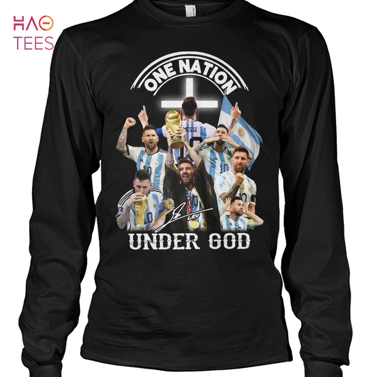 Messi World Cup One Nation Under God T Shirt Unisex T Shirt
