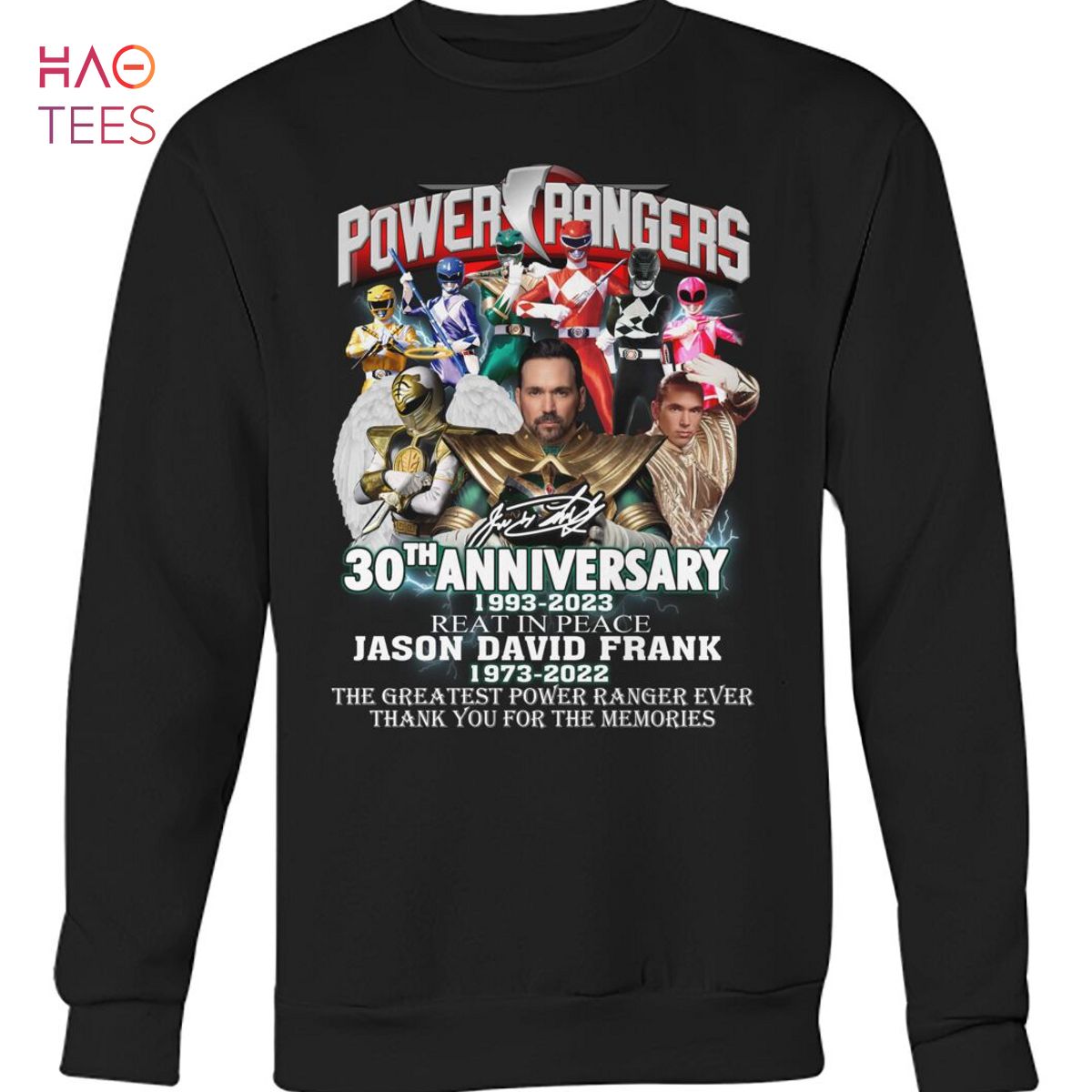 Power Rangers 20 Anniversary 1993 2023 Jason David Frank 1993 2022 T Shirt