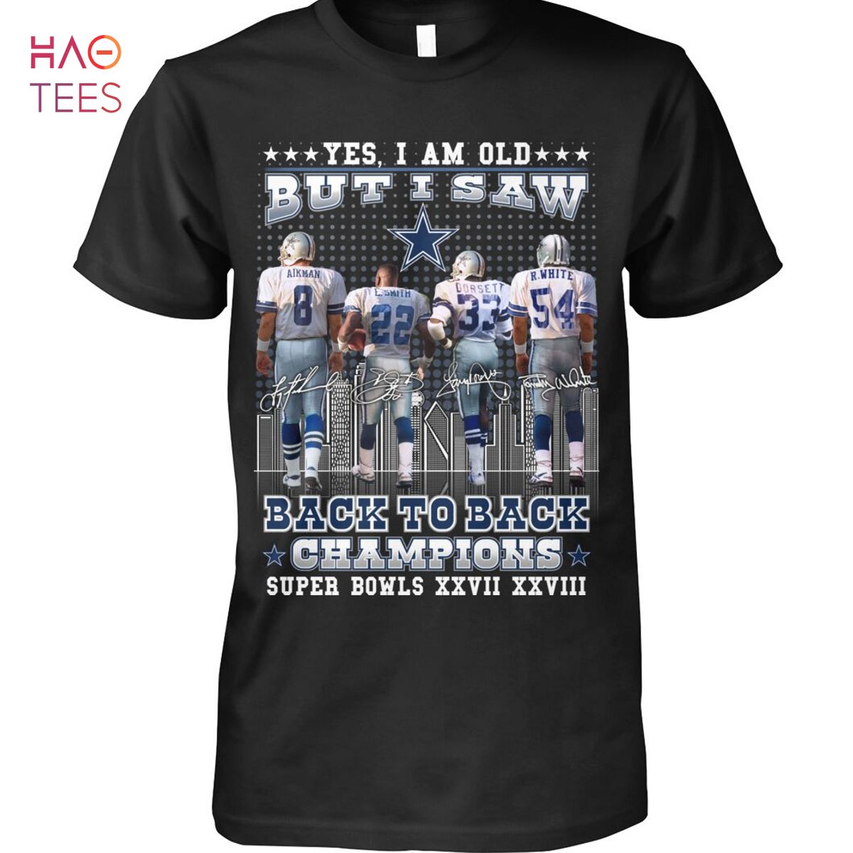 Back To Back Champions Super Bowls XXVII XXVIII T Shirt