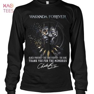 Wakanda Forever Black Panther The True Fighter The King Thank You For The Memories T Shirt