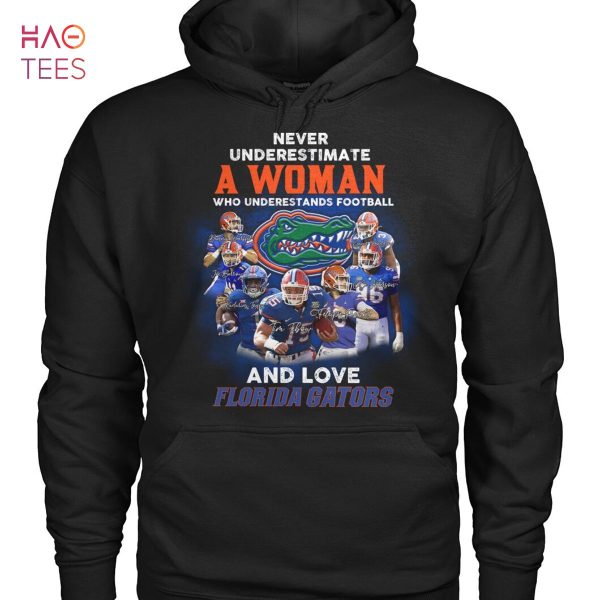 Never Underestimate A Woman Who Underestands Football And Love Florida Fators T Shirt
