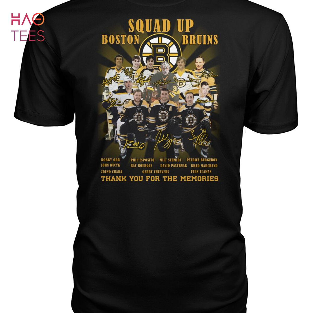 Squad Up Boston Bruins Thank You For Thr Memories T Shirt Unisex T Shirt