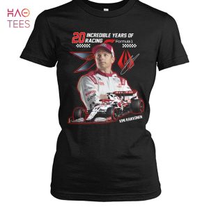 20 Incredible Years Of Racing Formula 1 Kimi Raikkonen T Shirt